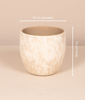 Pot - Sem - crème - 14 cm