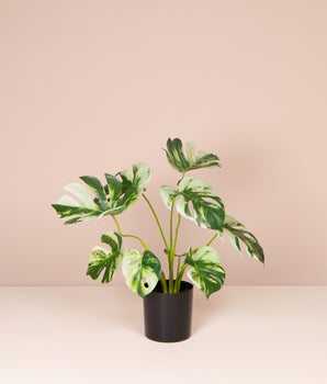 Kunstplant | Gatenplant - Monstera bush - 40 cm