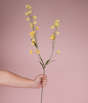 Boterbloem - geel | 75 cm | Zijden bloem | Kunstbloem